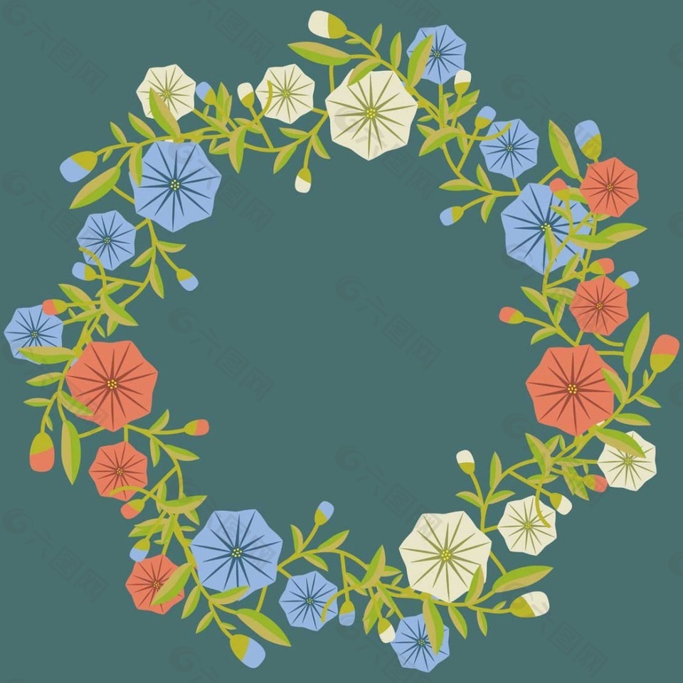 牽牛花邊框