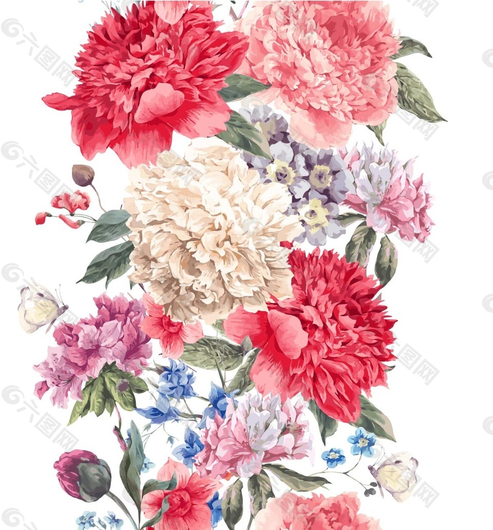 盛開的繁花