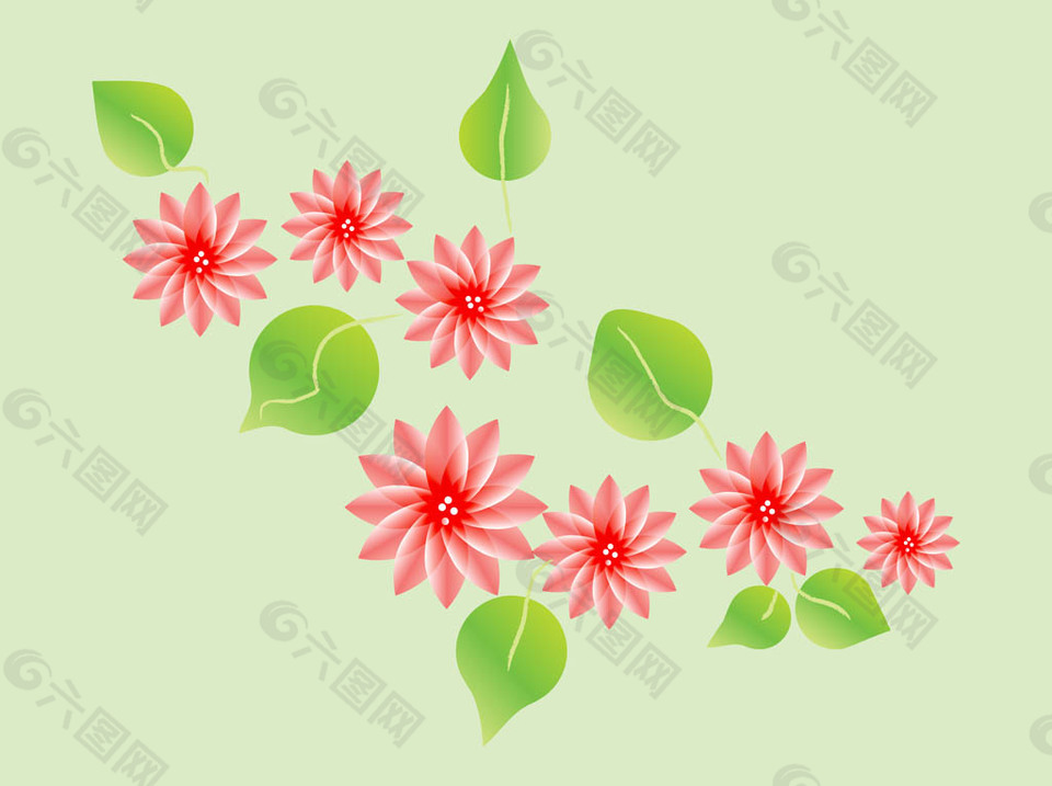 創(chuàng)意手繪花朵圖案