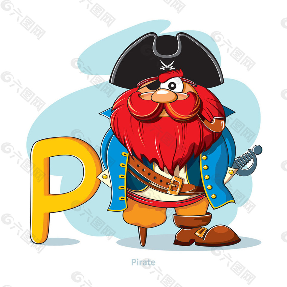 字母P和國王圖片