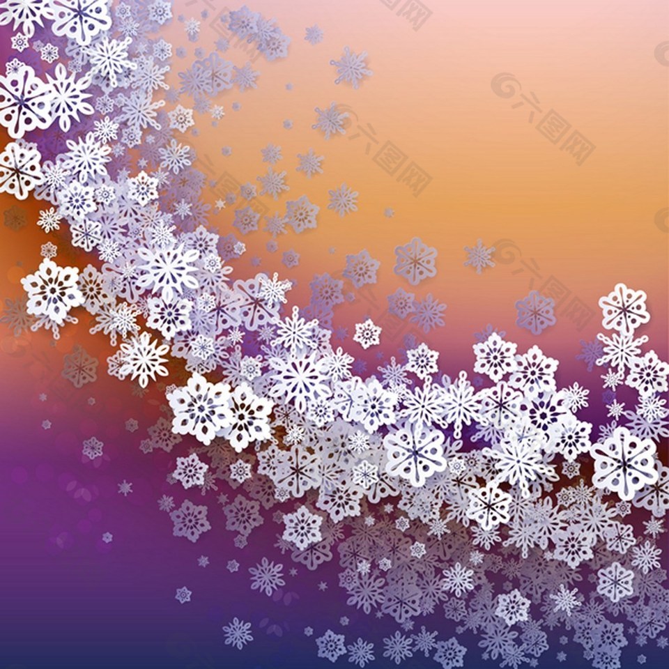 雪花背景素材