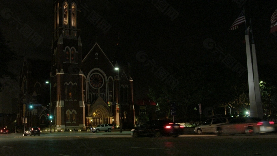 實拍城市夜晚視頻素材