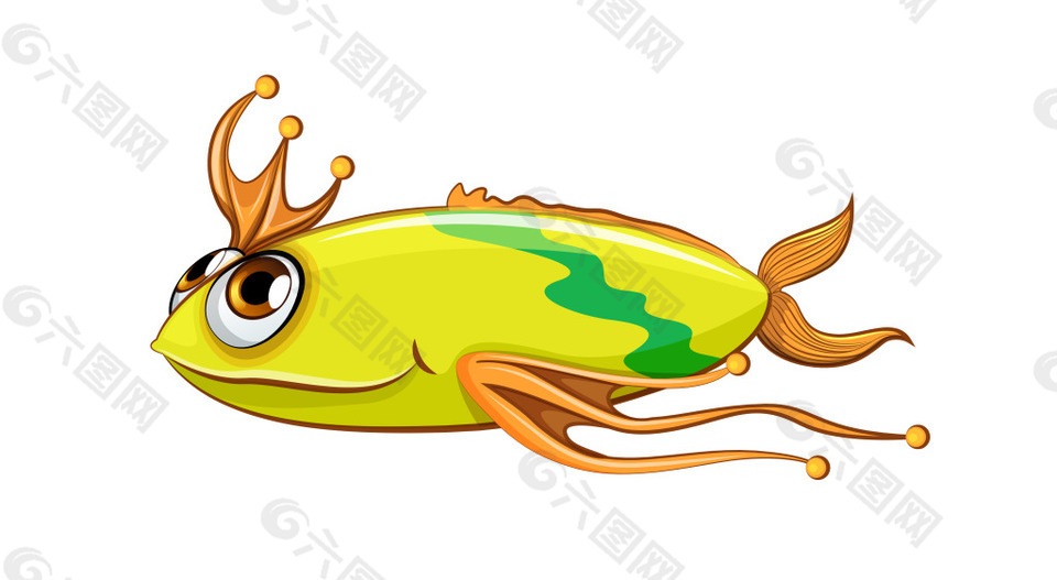 矢量卡通魚(yú)類(lèi)EPS