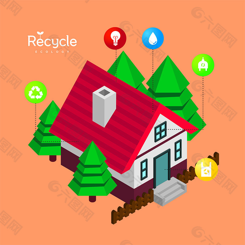 卡通三維建筑素材設(shè)計