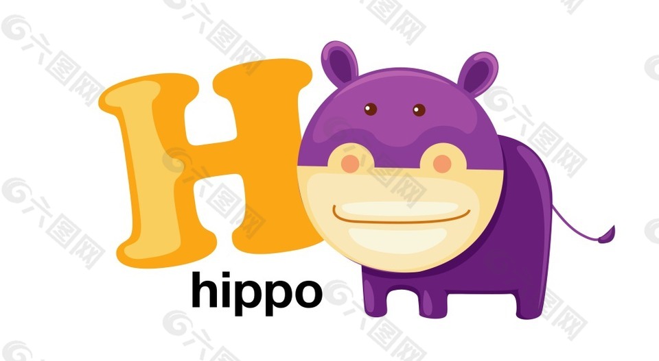 矢量英文字母H