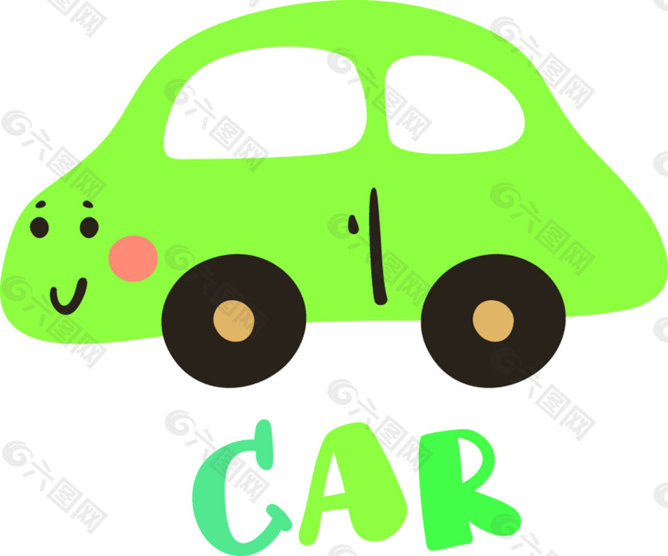 卡通小汽車矢量 素材