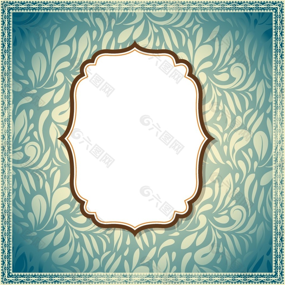 藍(lán)色花紋背景