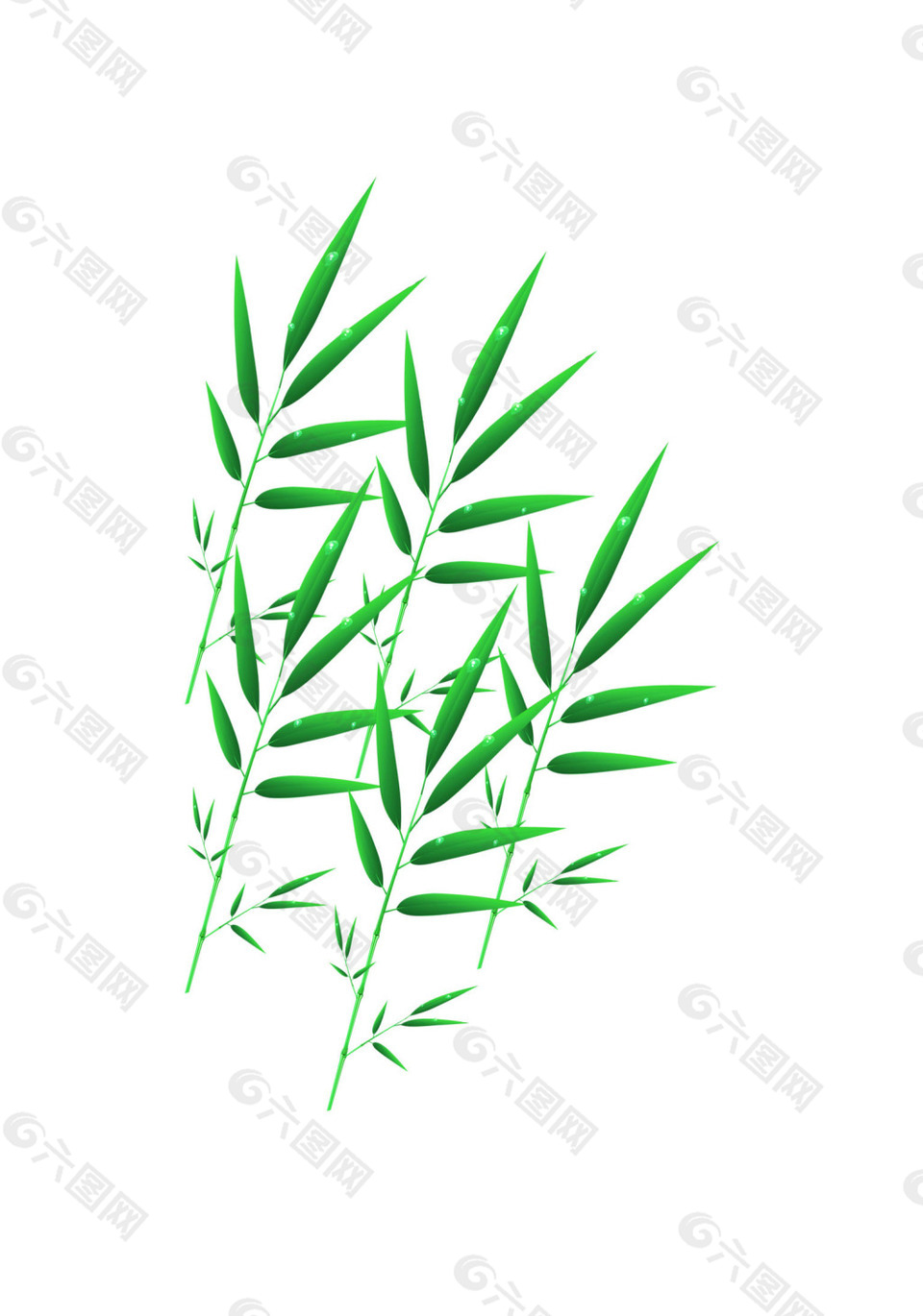 竹葉矢量圖