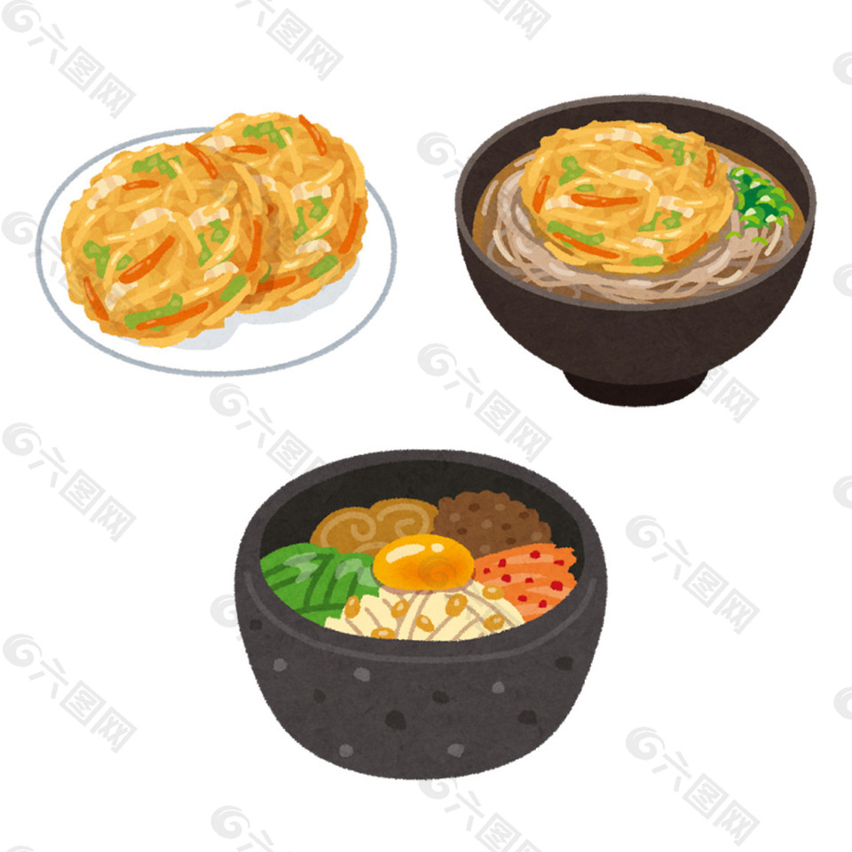 日本水彩手繪食物圖標(biāo)設(shè)計(jì)素材