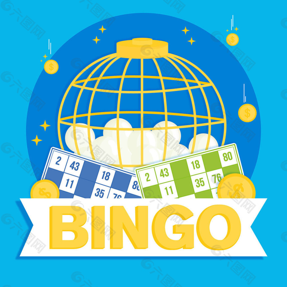 bingo游戏元素背景