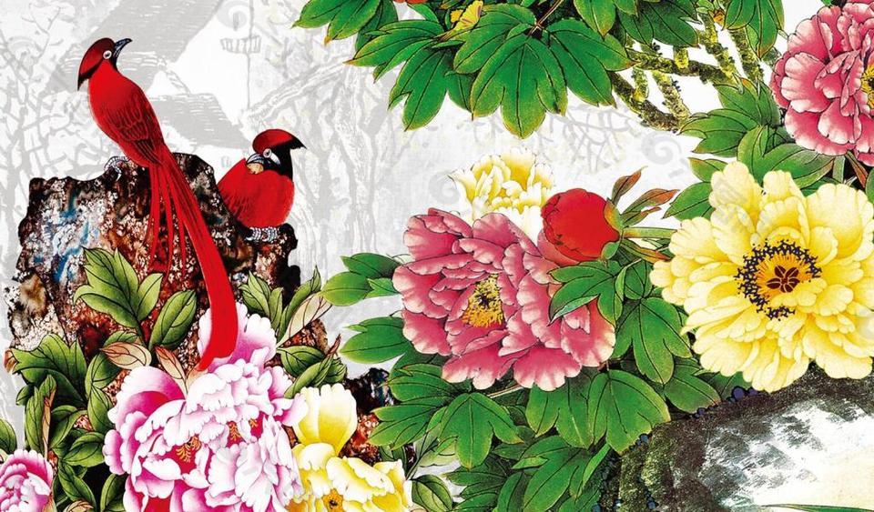 花开富贵装饰画