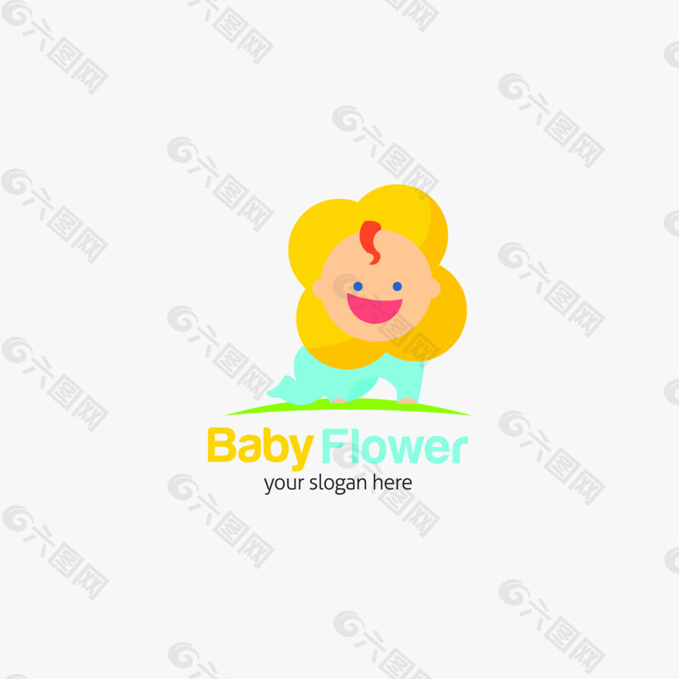 小嬰兒baby卡通人物矢量圖標(biāo)素材