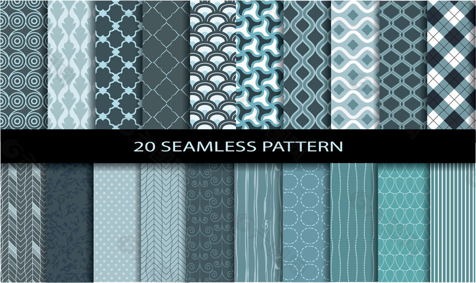 時尚花紋無縫背景圖片