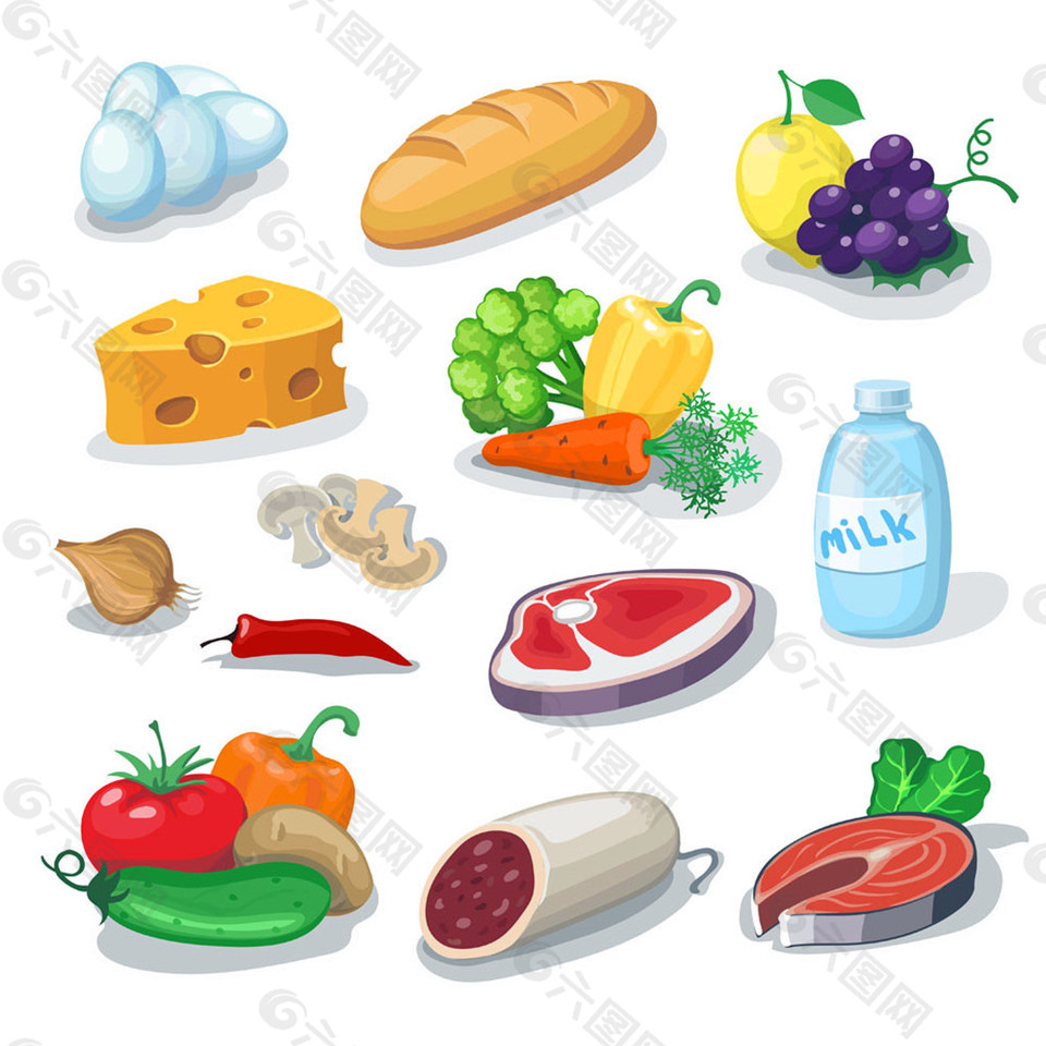 卡通美食漫畫圖片