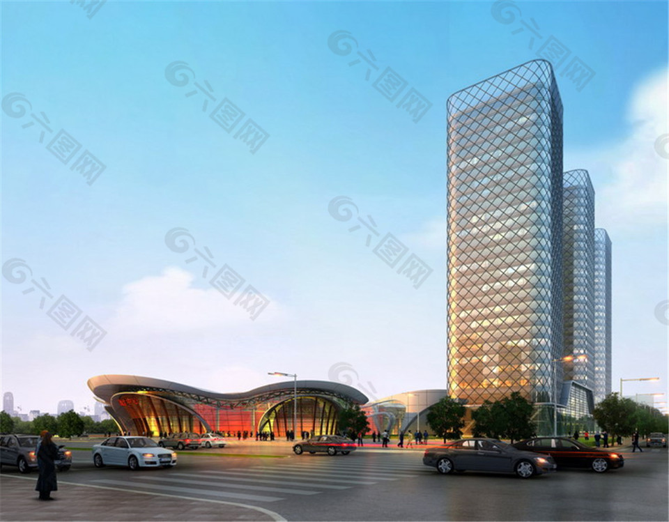 時(shí)尚繁華城市商業(yè)中心設(shè)計(jì)圖