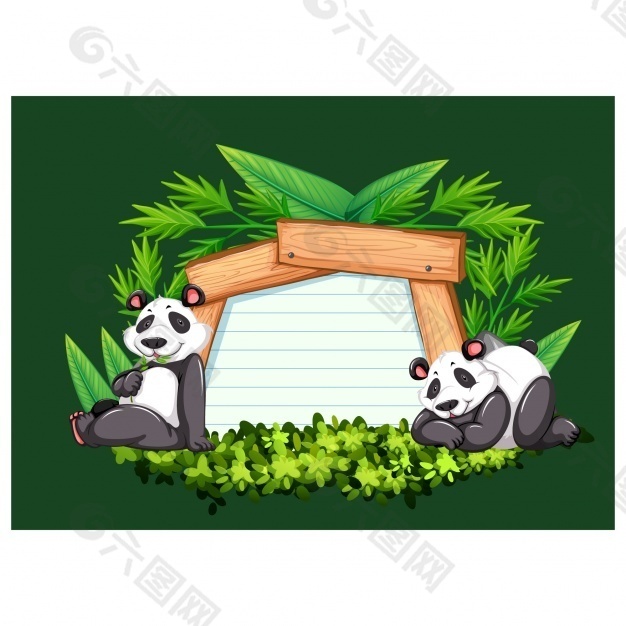 熊貓背景設計