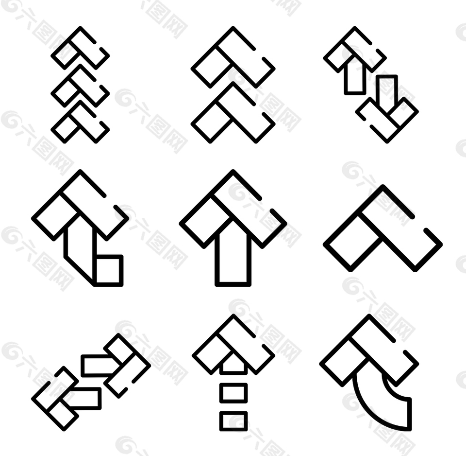 網(wǎng)頁箭頭UI圖標(biāo)