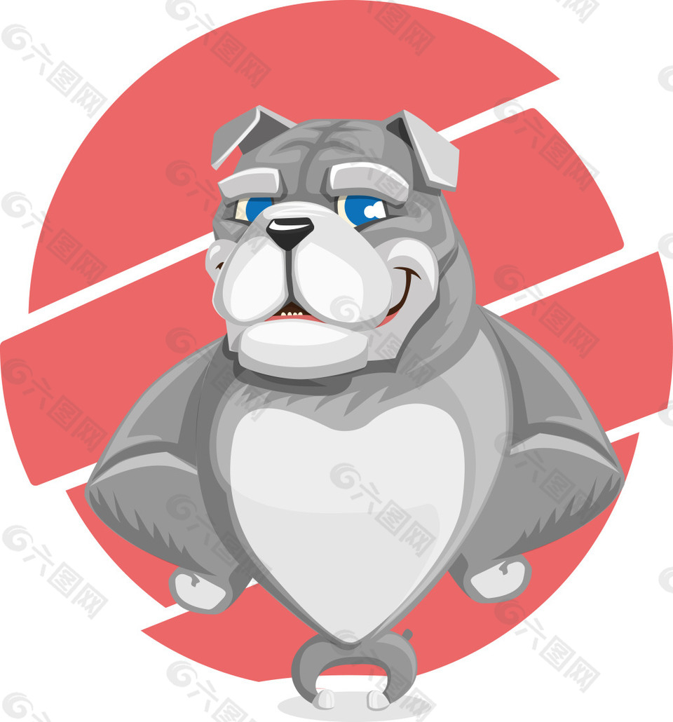 卡通動物狗素材