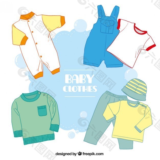 嬰兒的衣服收藏