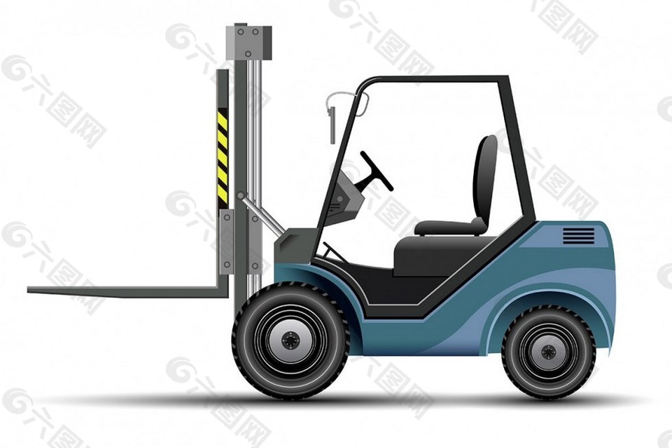 叉車矢量素材