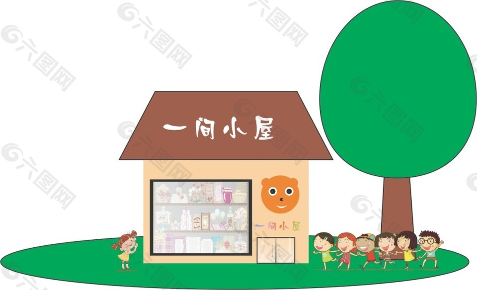 一間小屋插畫(huà)