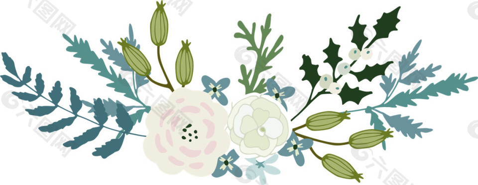 花草花朵花環(huán)素材圖片