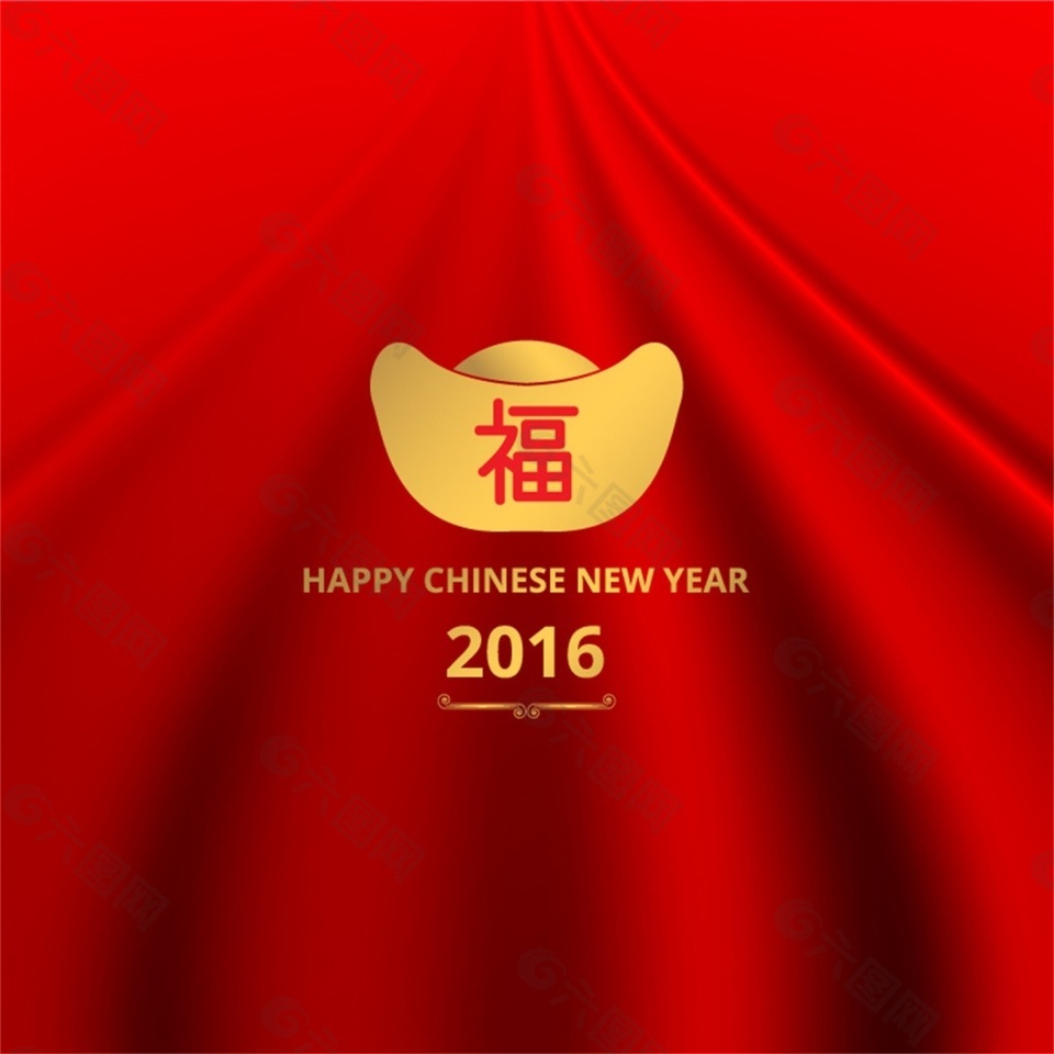 中國紅色傳統(tǒng)新年春節(jié)矢量素材