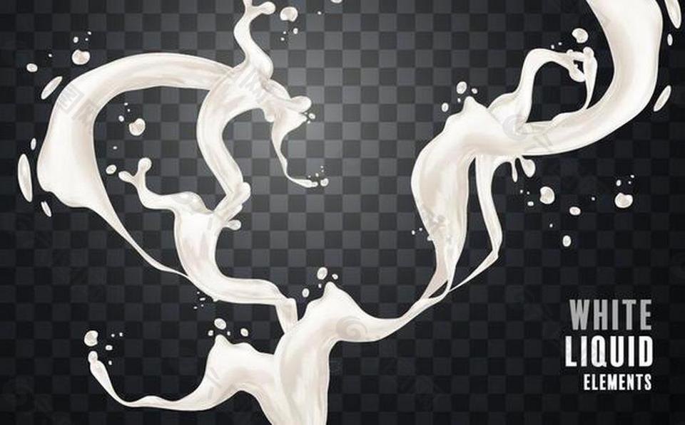 牛奶插畫矢量素材