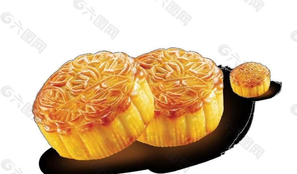 簡約中秋月餅Png元素