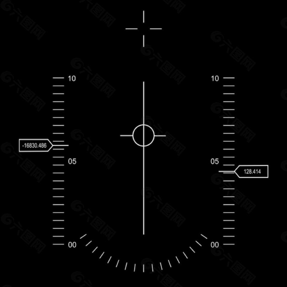 目標(biāo)瞄準(zhǔn)技術(shù)HUD全息界面視頻素材