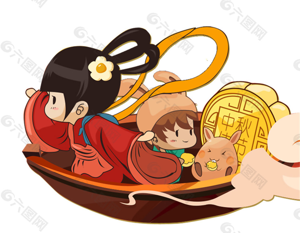 中秋節(jié)人物元素設(shè)計
