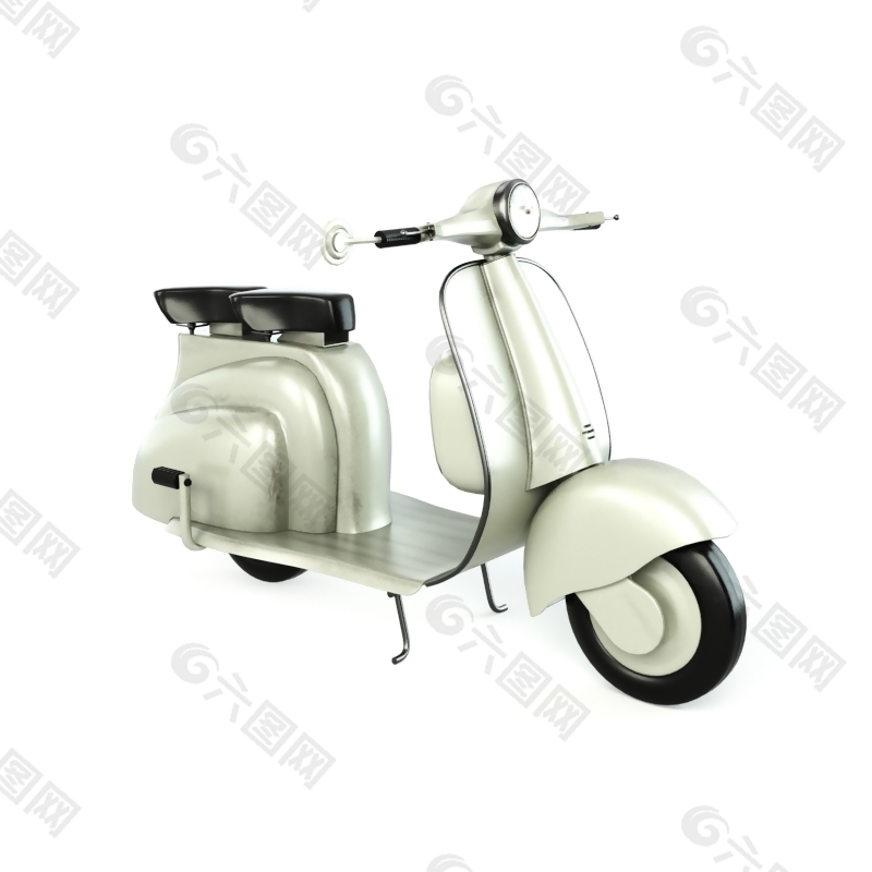 銀色電動車模型下載