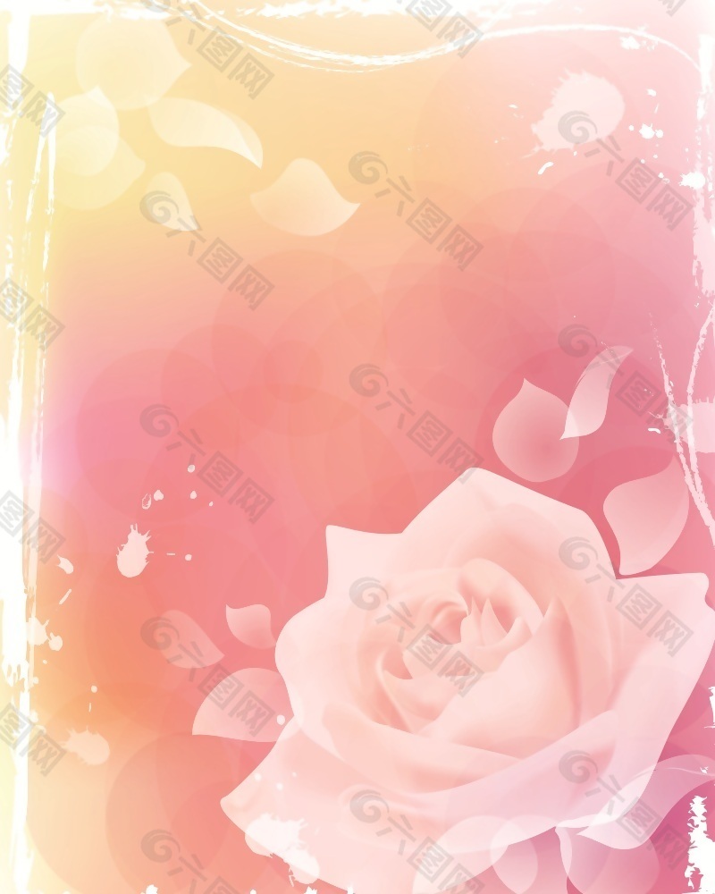 高清唯美玫瑰花移门画