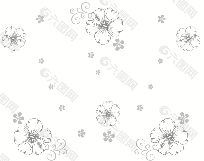 藍(lán)色花朵室內(nèi)移門(mén)創(chuàng)意畫(huà)