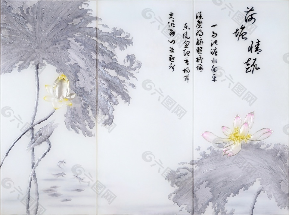 荷塘月色移門圖片下載