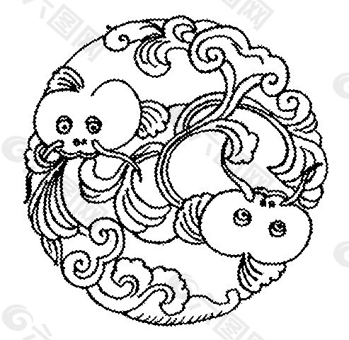 手繪黑白圖毛毛蟲下載