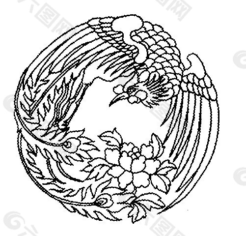 老鷹賞花圖片下載