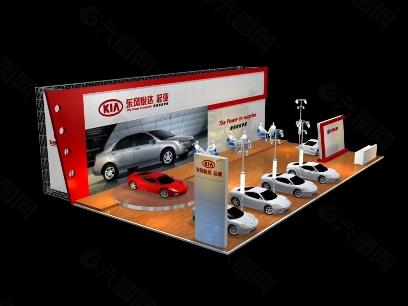 KIA車展展覽模型