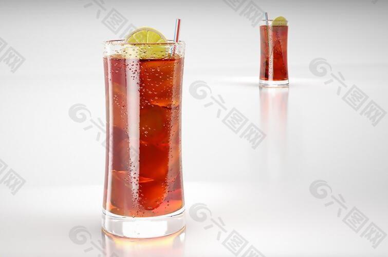 3D渲染冰红茶模型效果图
