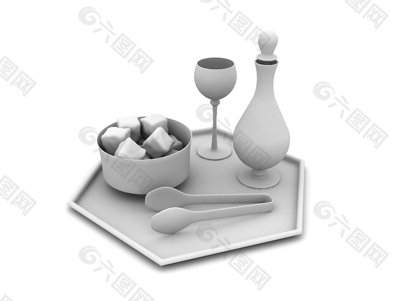 家居食品模型下載