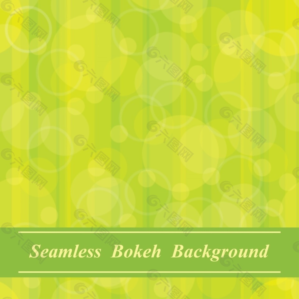 綠色清新氣泡花紋矢量背景