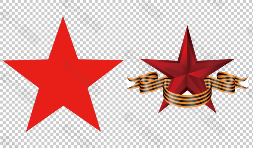 紅星logo免摳png透明圖層素材