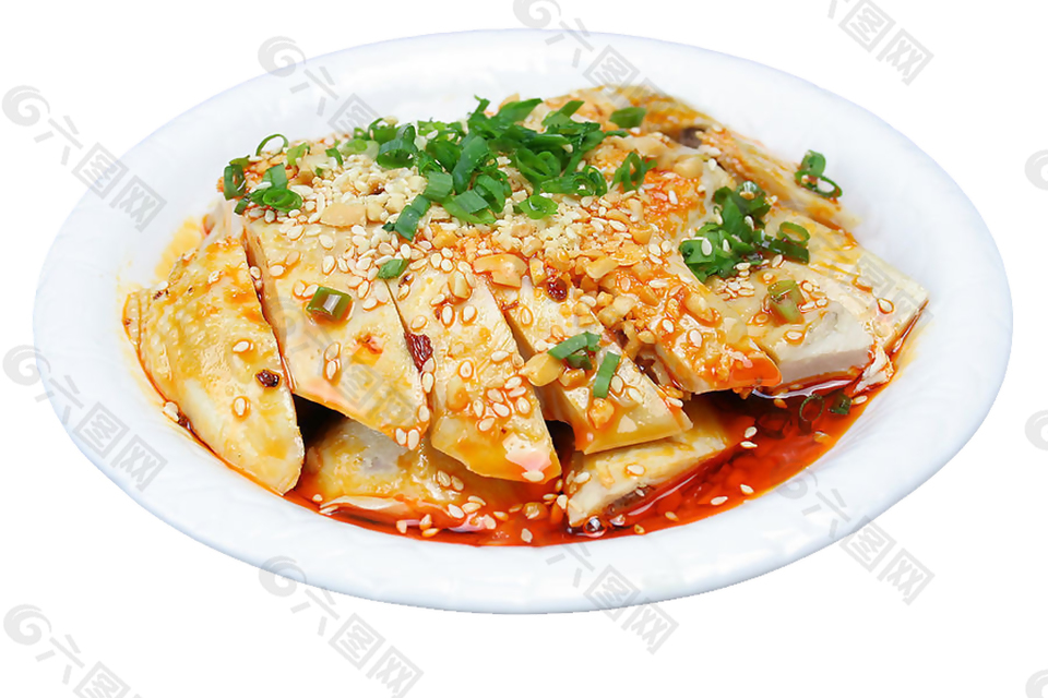 一盤美味菜肴雞肉餐飲