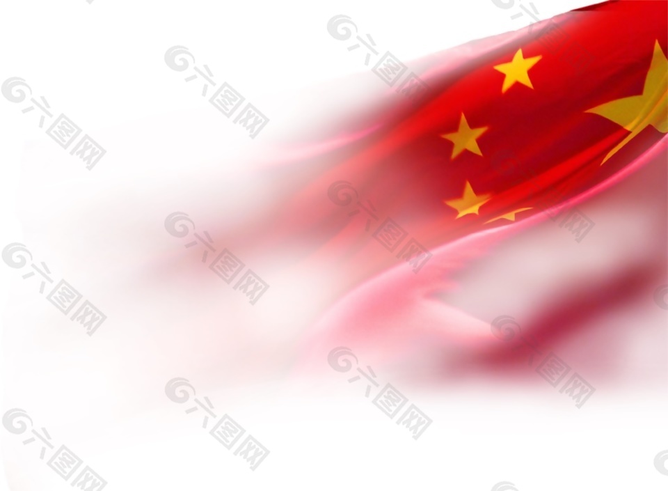 简约五星红旗图案