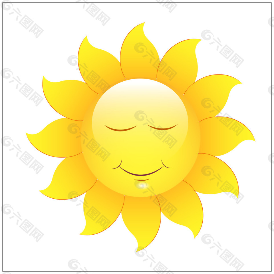 太陽花矢量素材