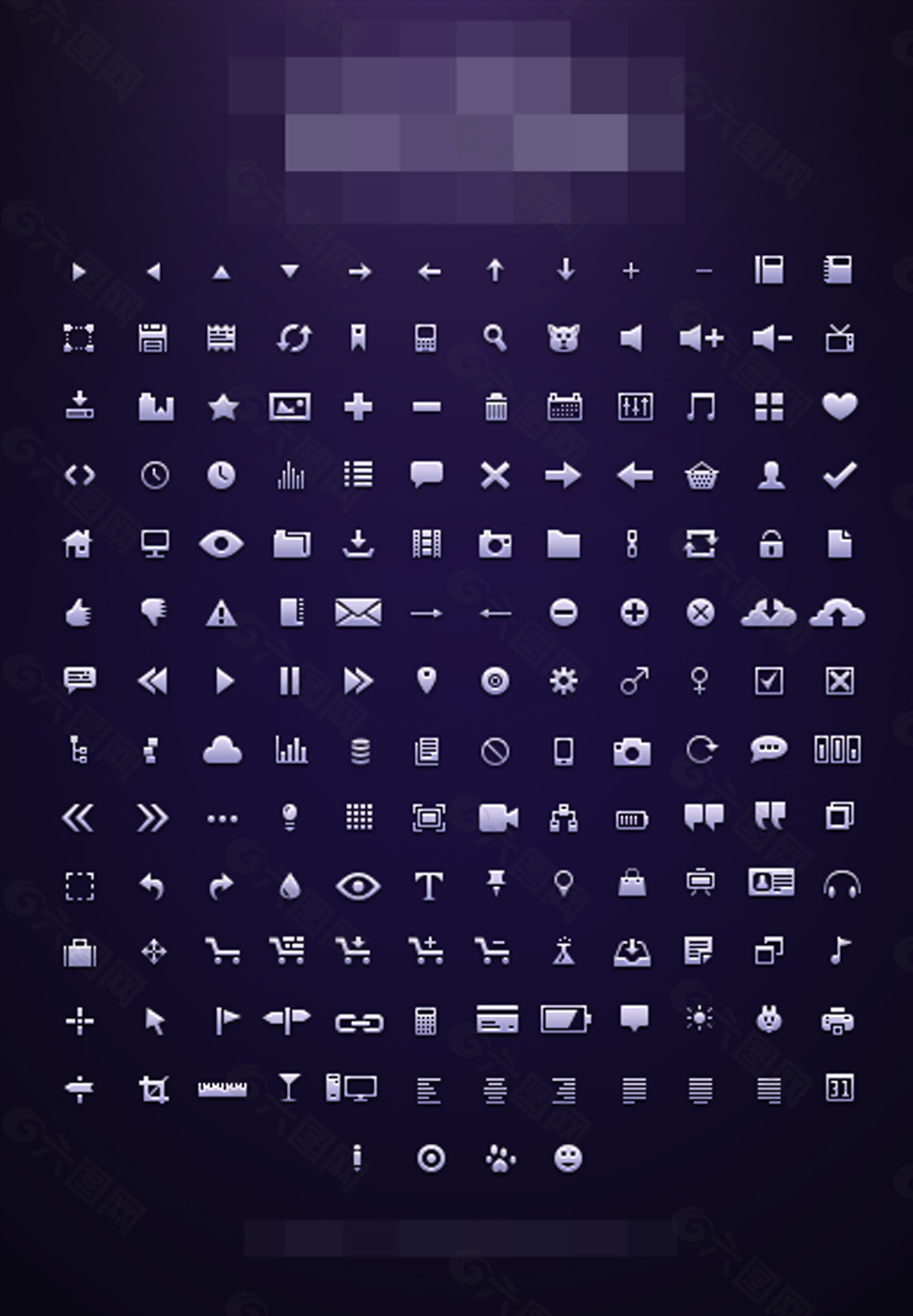 網(wǎng)頁(yè)UI界面設(shè)計(jì)矢量icons