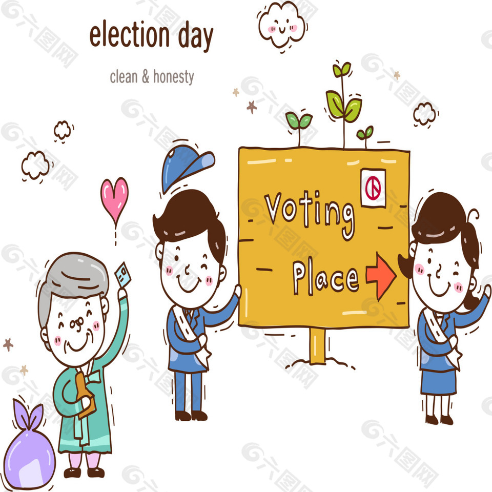 選舉權宣傳矢量