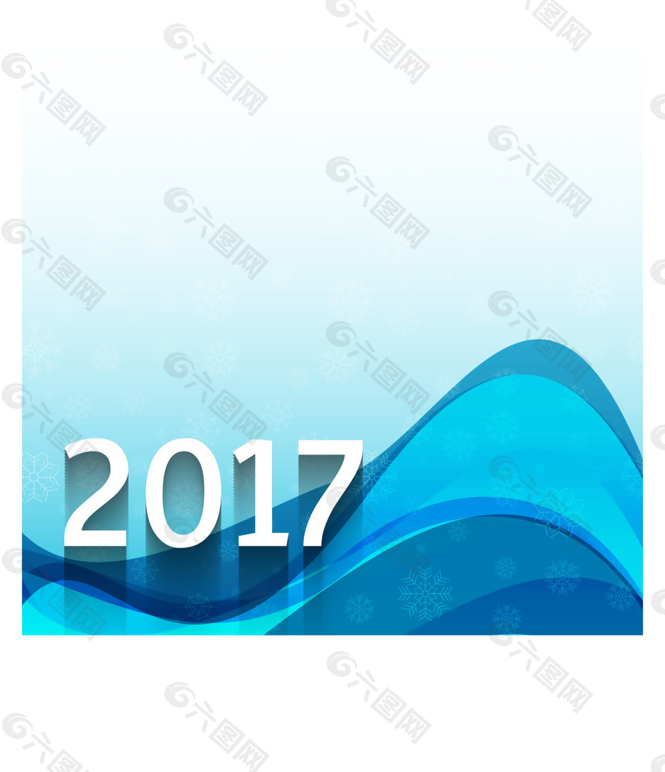 2017雪花底紋動(dòng)感線條海報(bào)背景