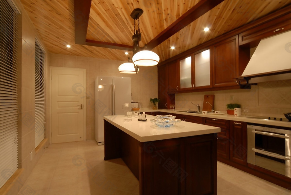 簡約風室內設計吧臺效果圖