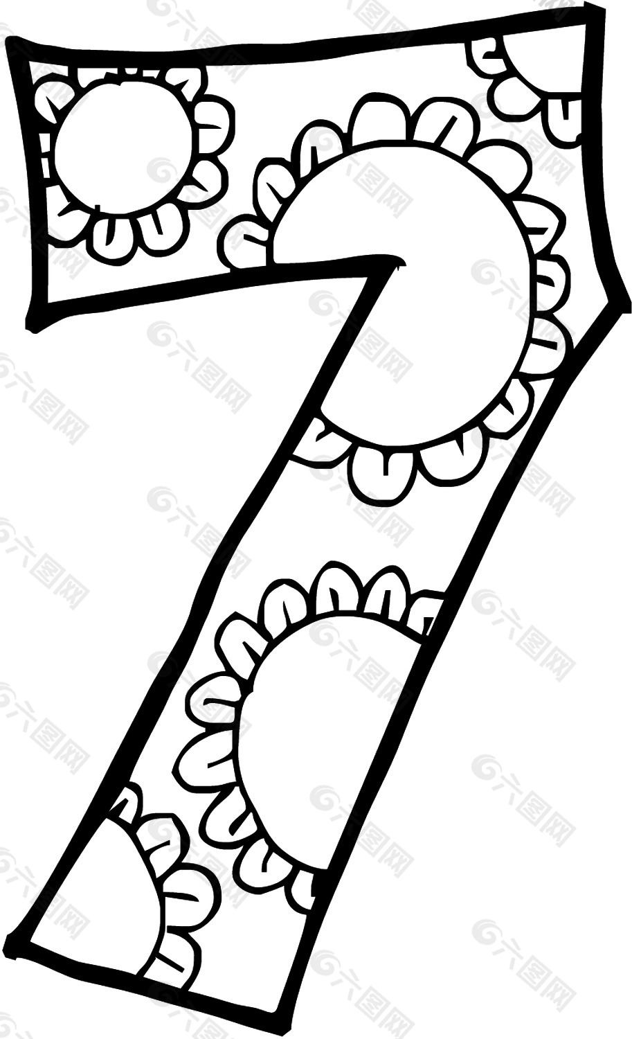 数字矢量素材